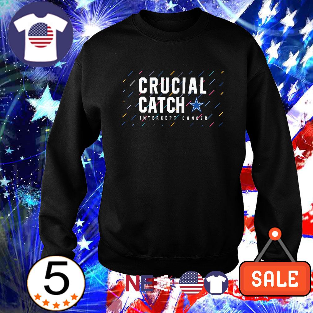 Dallas Cowboys 2021 crucial catch intercept cancer shirt, hoodie, sweater  and v-neck t-shirt