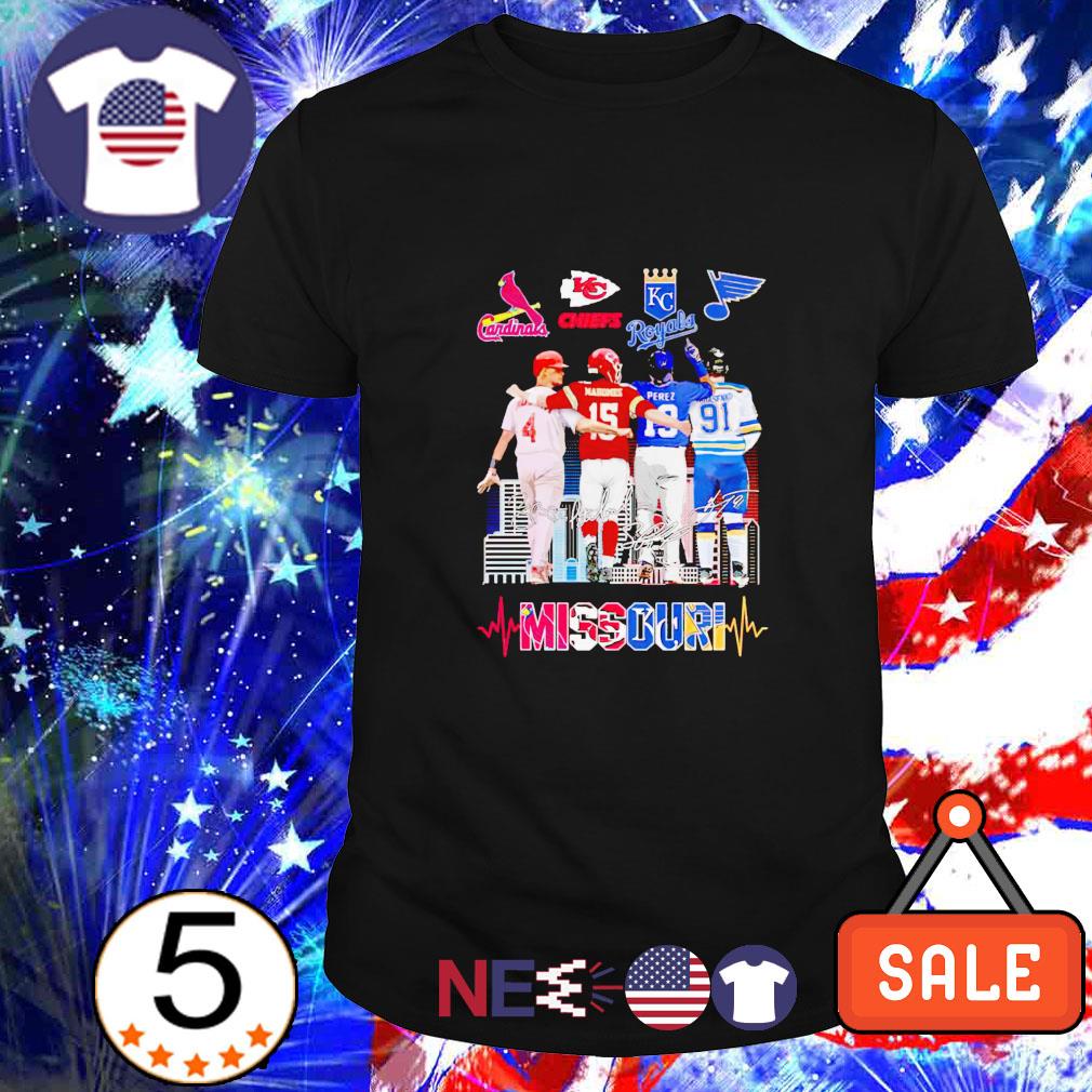 The Missouri Sports Yadier Molina Patrick Mahomes Salvador Perez And  Vladimir Tarasenko shirt, hoodie, sweater and v-neck t-shirt