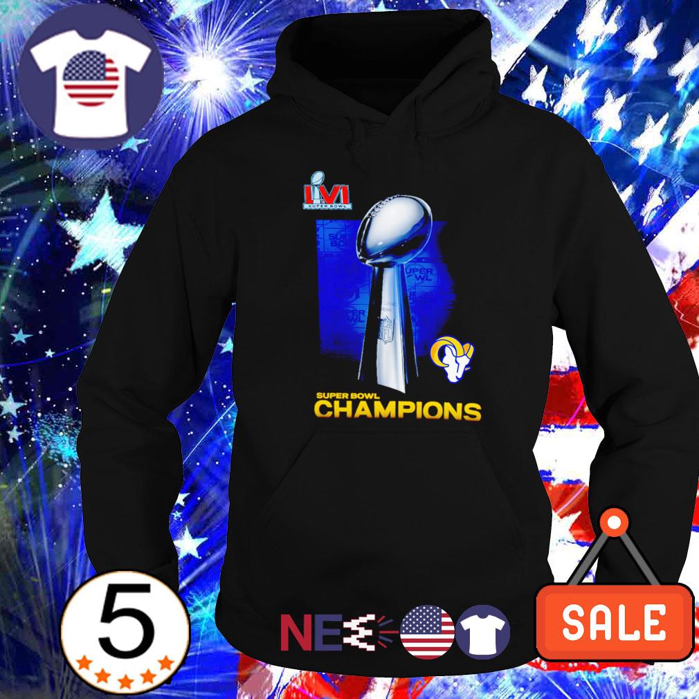 Nike Merch Super Bowl Lvi Champions Nfl Los Angeles Rams Shirt, hoodie,  sweater, long sleeve and tank top