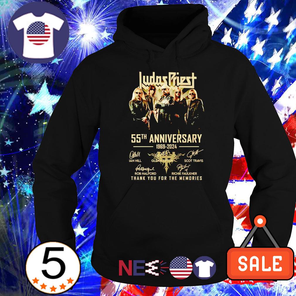 Funny Judas Priest 55th Anniversary 1969 2024 signatures shirt, hoodie ...