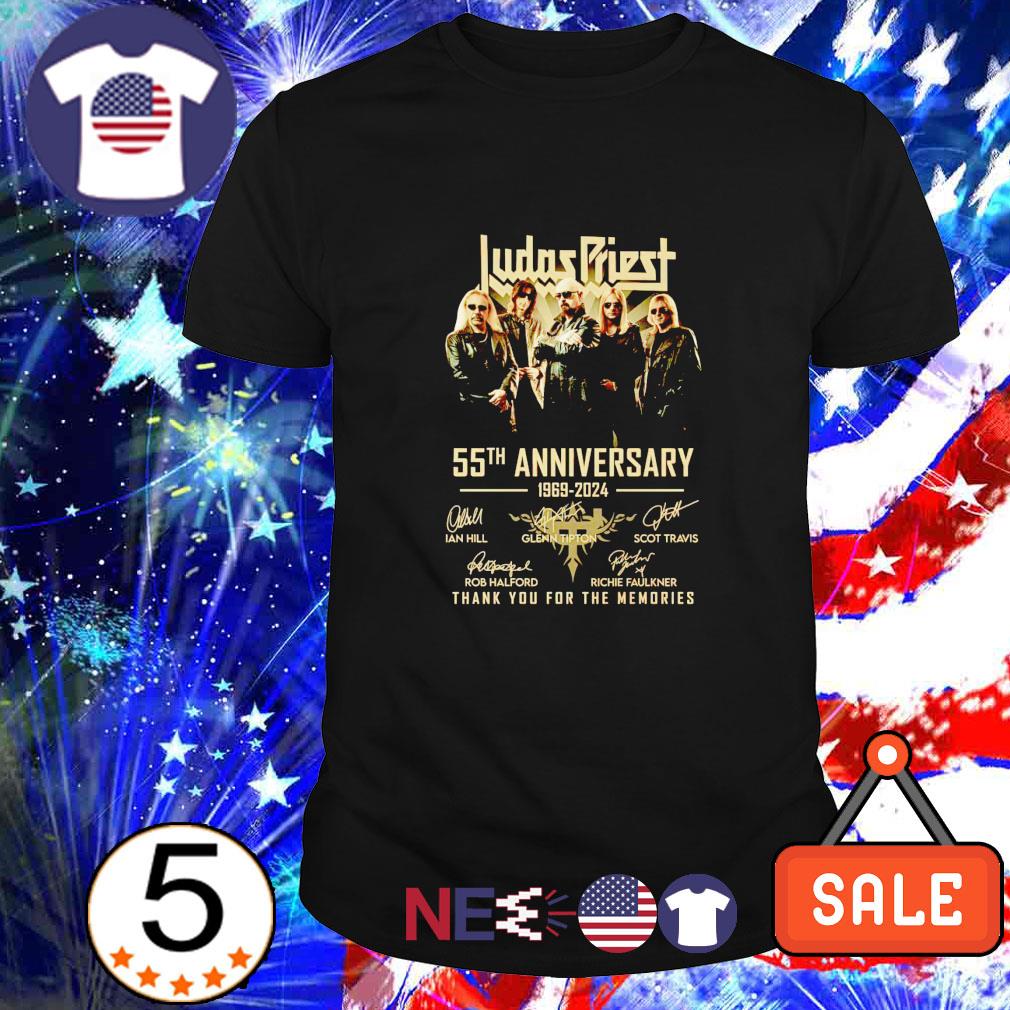Funny Judas Priest 55th Anniversary 1969 2024 signatures shirt, hoodie