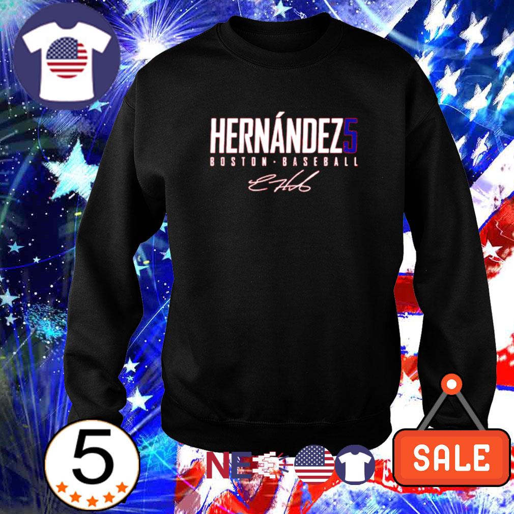 Boston Red Sox Enrique Kiké Hernández 5 Signature Shirt, hoodie, sweater,  long sleeve and tank top