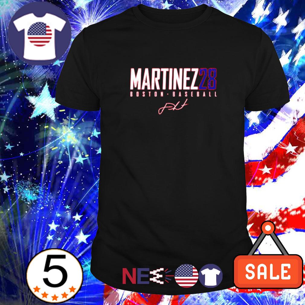 28 J.D. Martinez Boston baseball signature shirt, hoodie, sweater, long  sleeve and tank top
