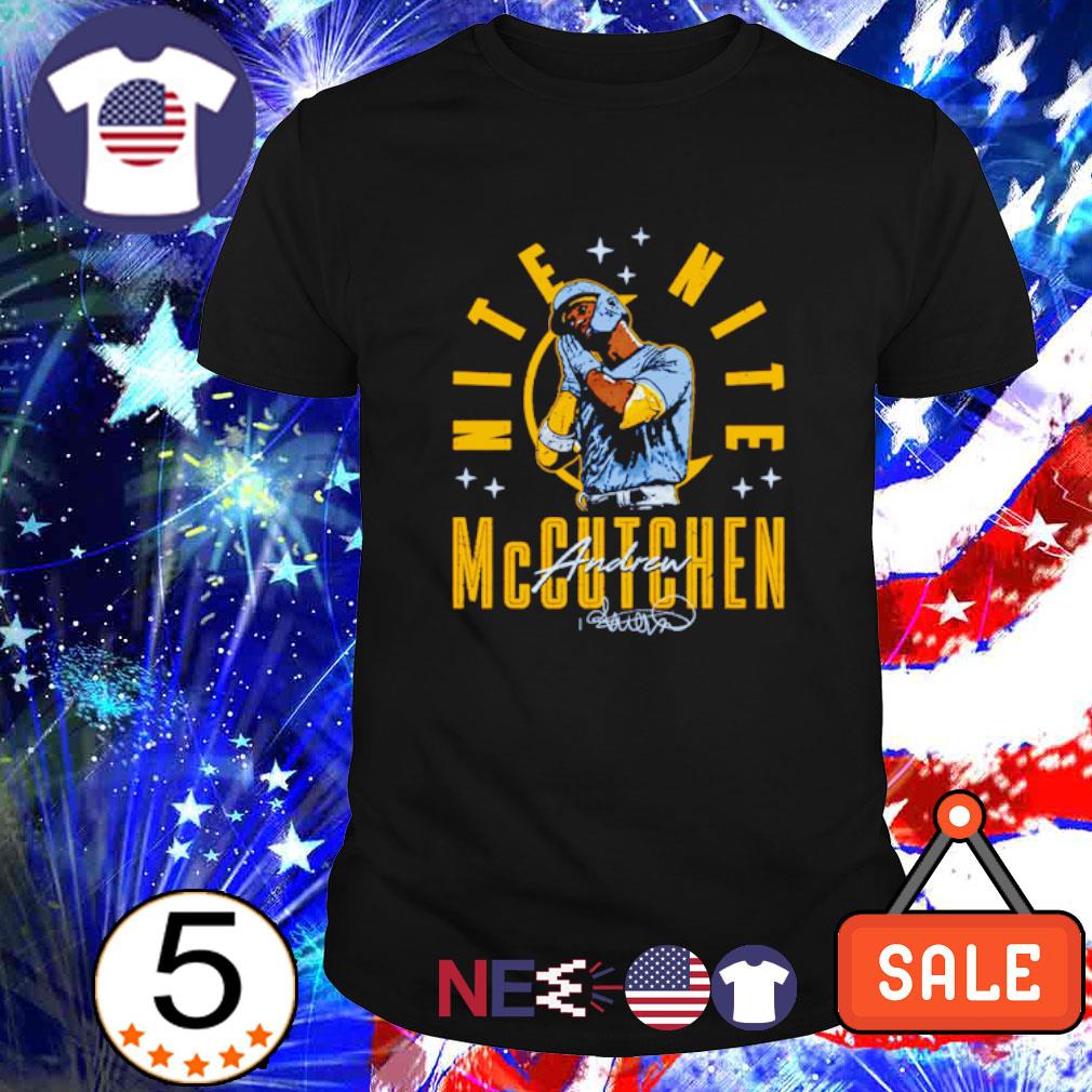 Official Andrew mccutchen milwaukee brewers nite nite signature T-shirt,  hoodie, sweater, long sleeve and tank top