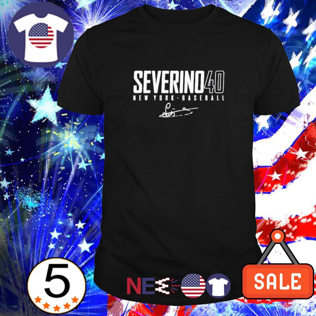  Luis Severino New York Baseball Name & Number (Front & Back)  Premium T-Shirt : Sports & Outdoors