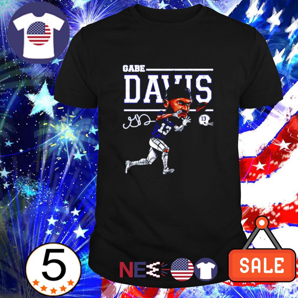 Gabriel Davis American football wide receiver for the Buffalo Bills Cartoon  Signature T-Shirt, hoodie, sweater, long sleeve and tank top