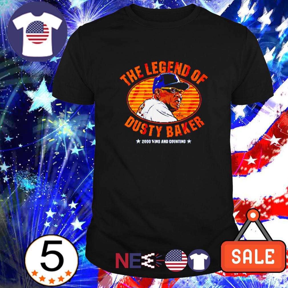 Funny the legend of Dusty Baker 2000 wins and counting baseball shirt