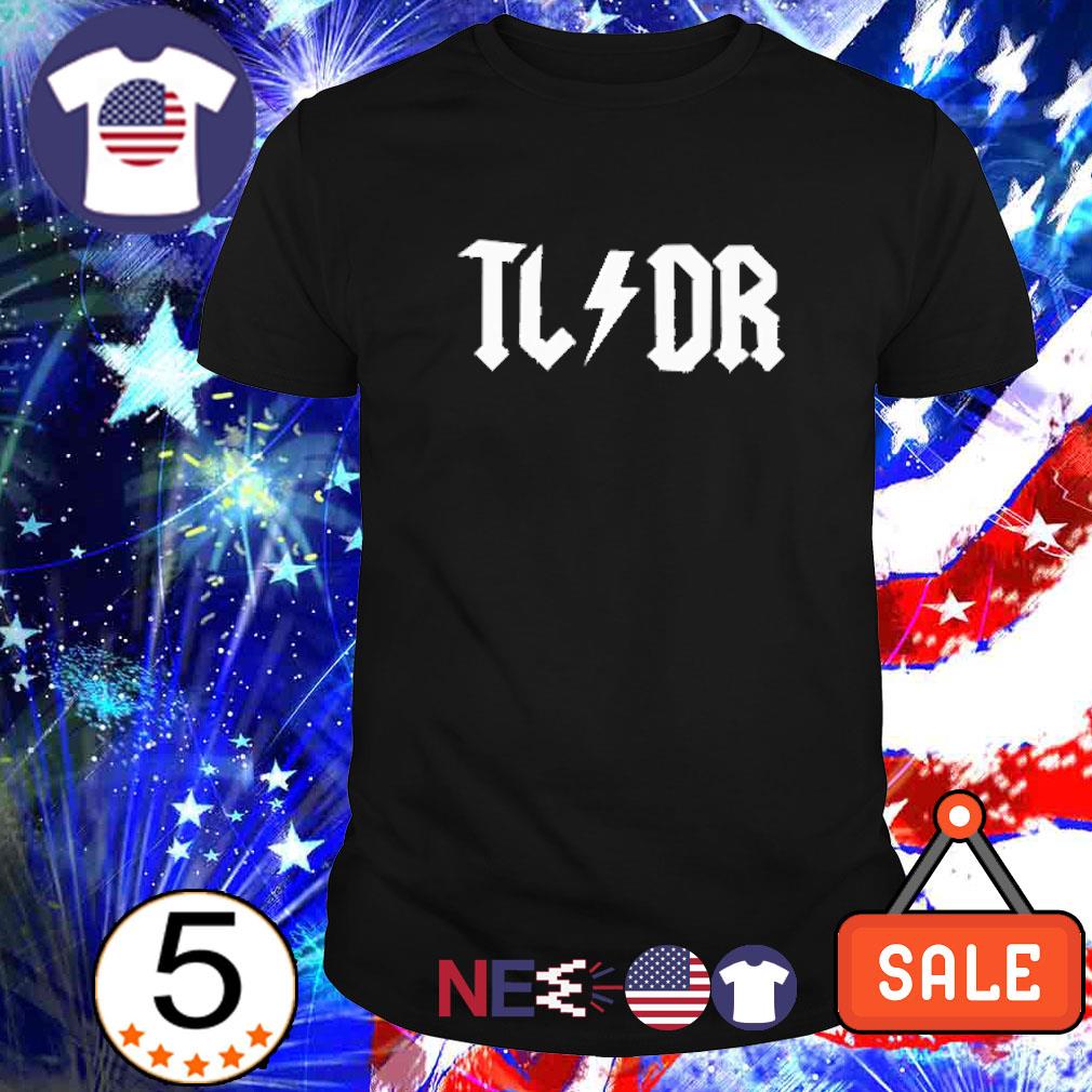 Nice tLDR lightning logo shirt