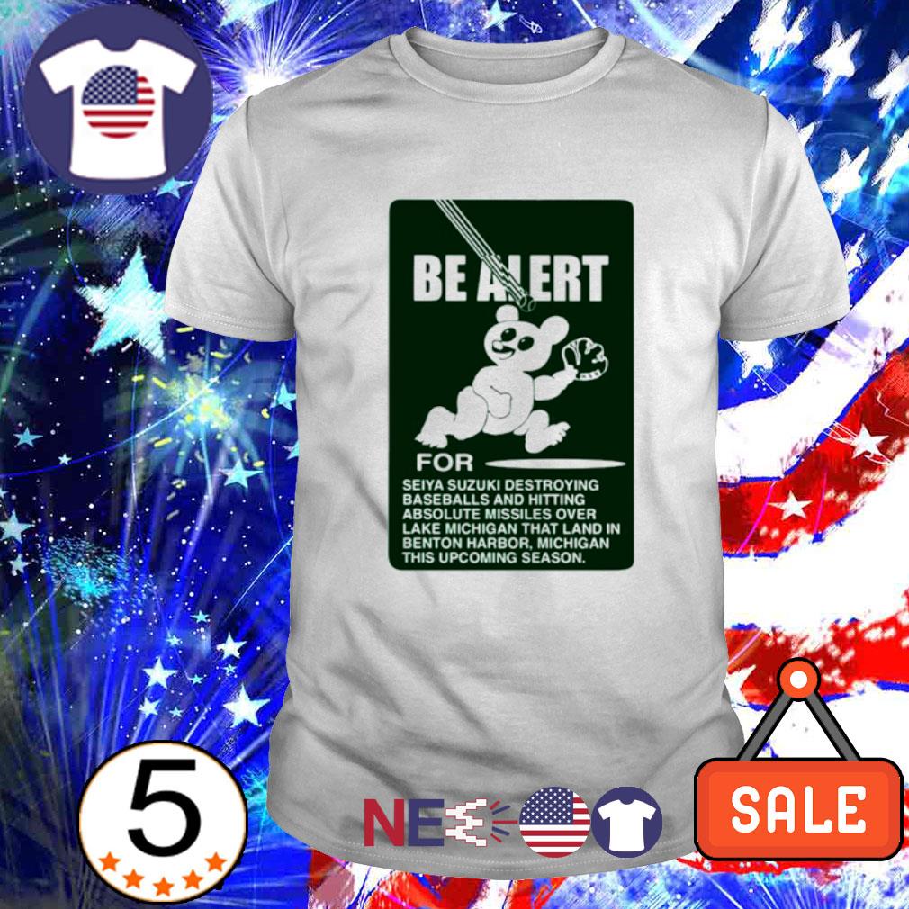 Be alert for Seiya Suzuki destroying baseballs funny T-shirt – Emilytees