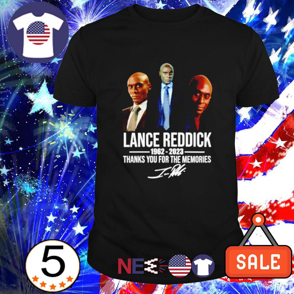 Nice rip Lance Reddick 1962-2023 signature shirt