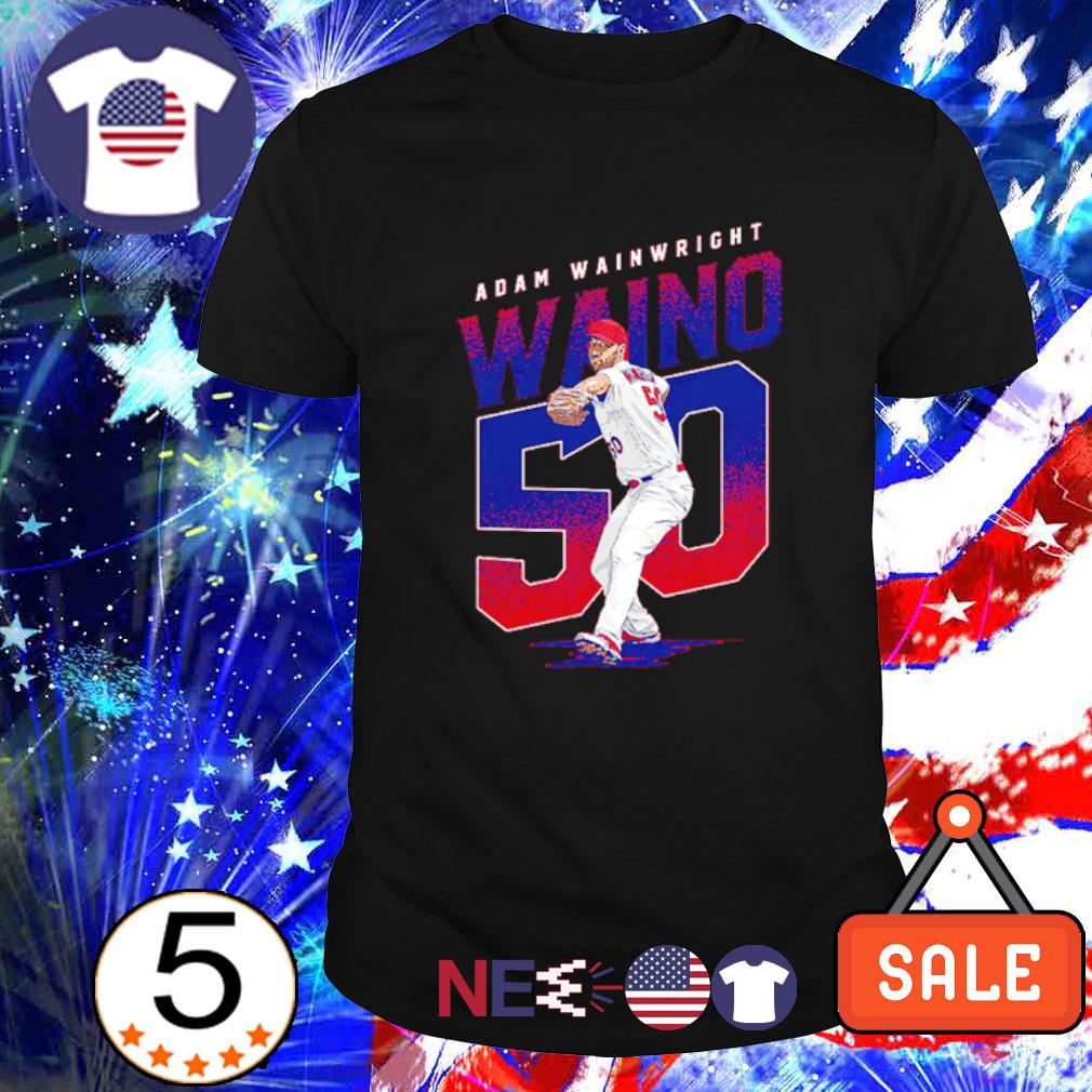 Adam Wainwright Men's Premium T-Shirt - Tri Gray - St. Louis | 500 Level Major League Baseball Players Association (MLBPA)