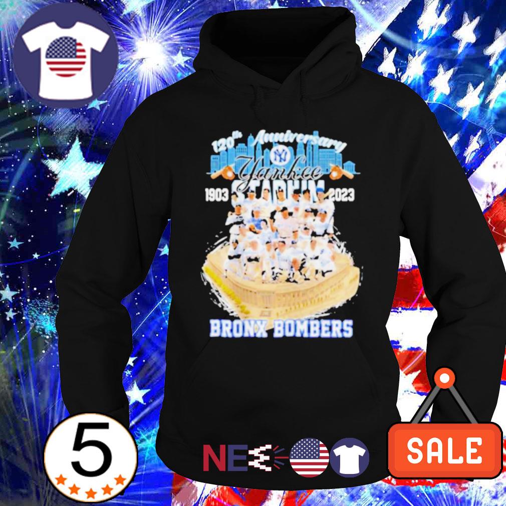 Official 100th anniversary 1903 2023 Yankee Stadium Bronx Bombers shirt,  hoodie, sweater, long sleeve and tank top