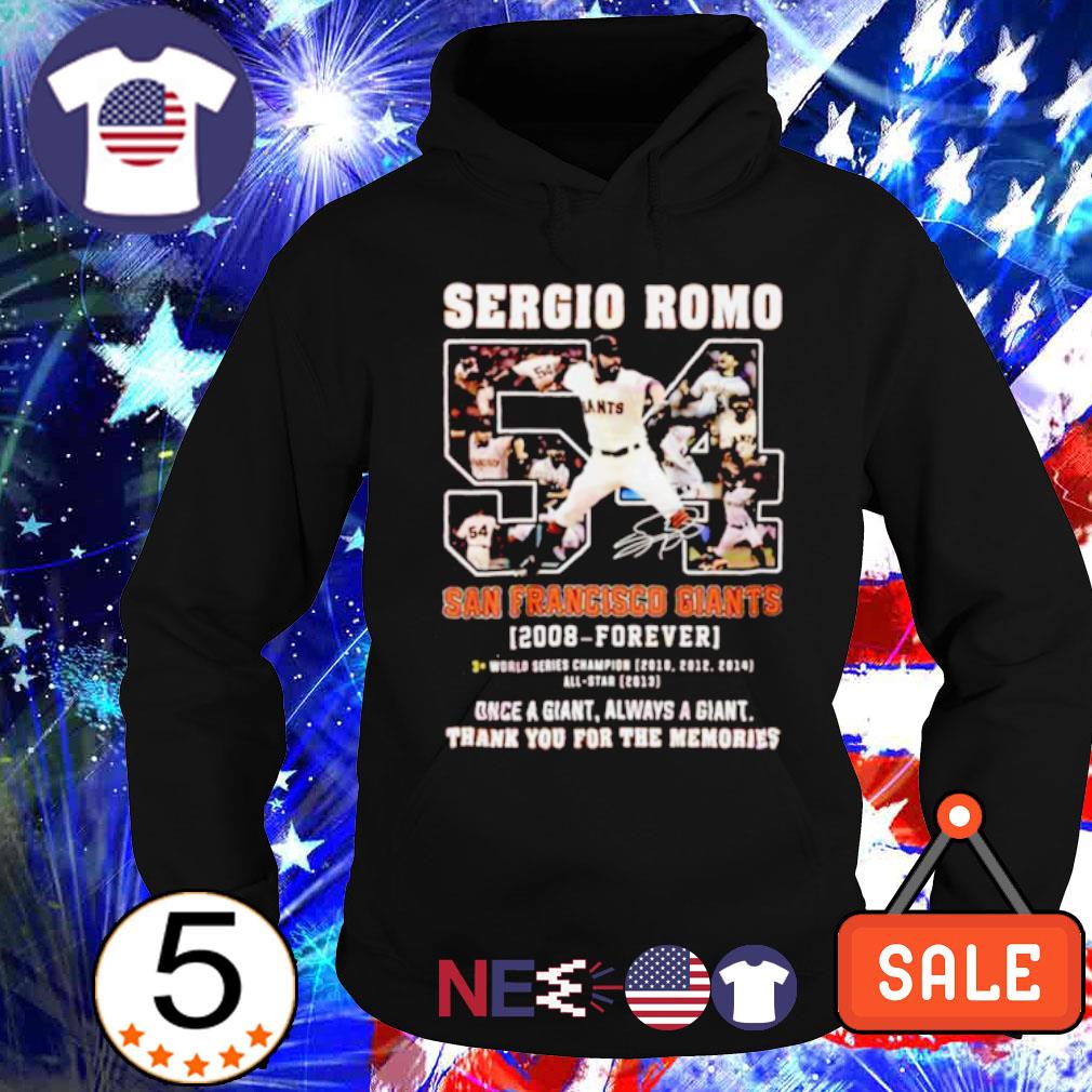 Sergio Romo San Francisco Giants 2008 – Forever Thank You For The Memories  Signature shirt, hoodie, sweater, long sleeve and tank top