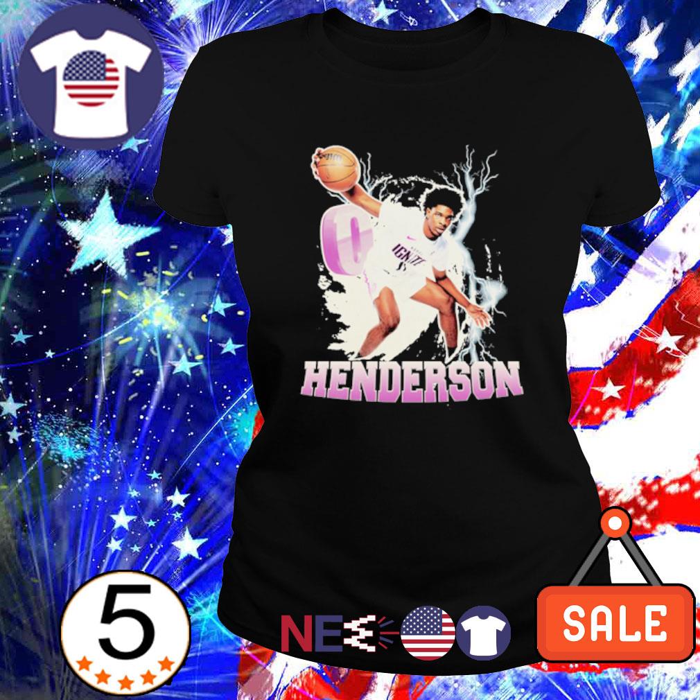 printful Scoot Henderson 0 NBA G League Ignite Player Graphic T-Shirt Black / XXL
