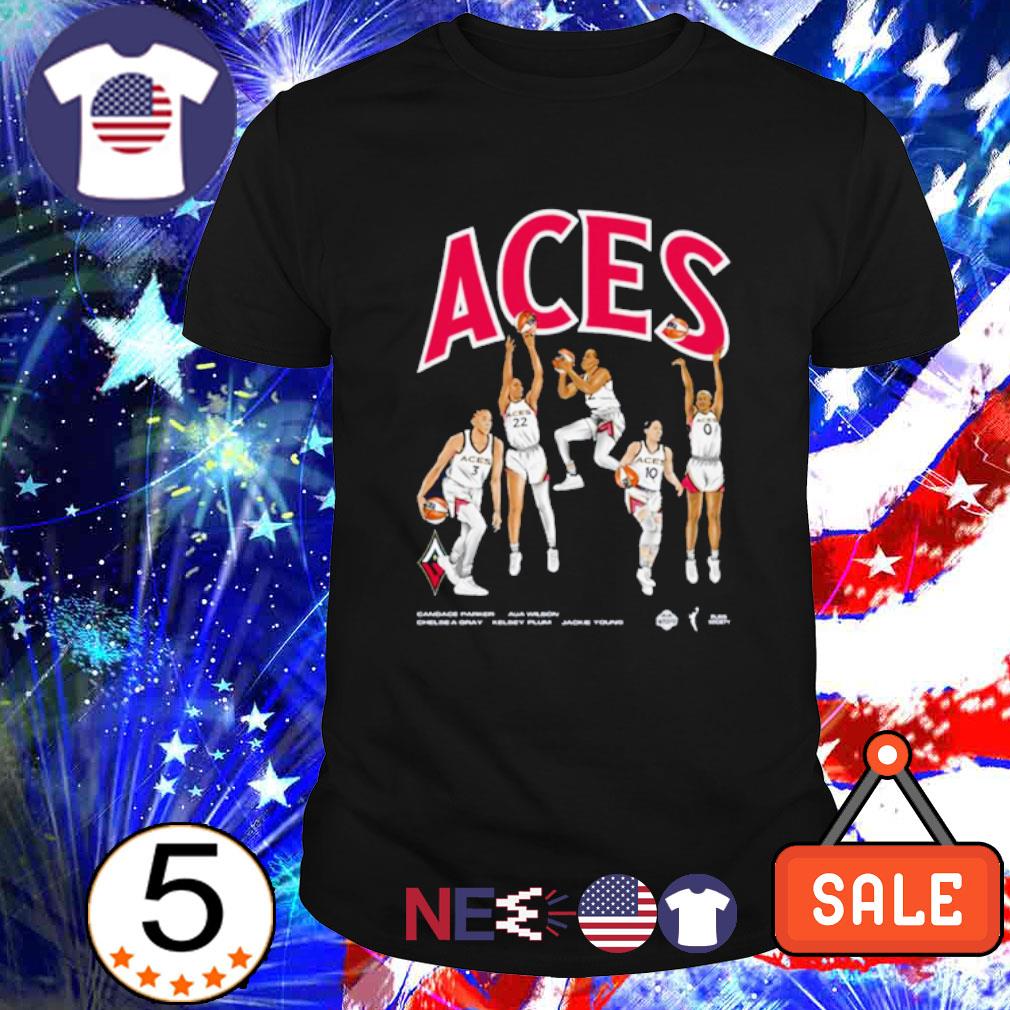 Nice las Vegas Aces Playa Society Starting Five shirt, hoodie