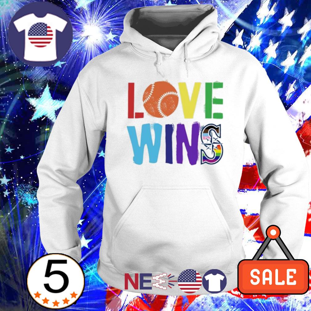 Love Wins Seattle Mariners Pride Logo Shirt, hoodie, sweater, long