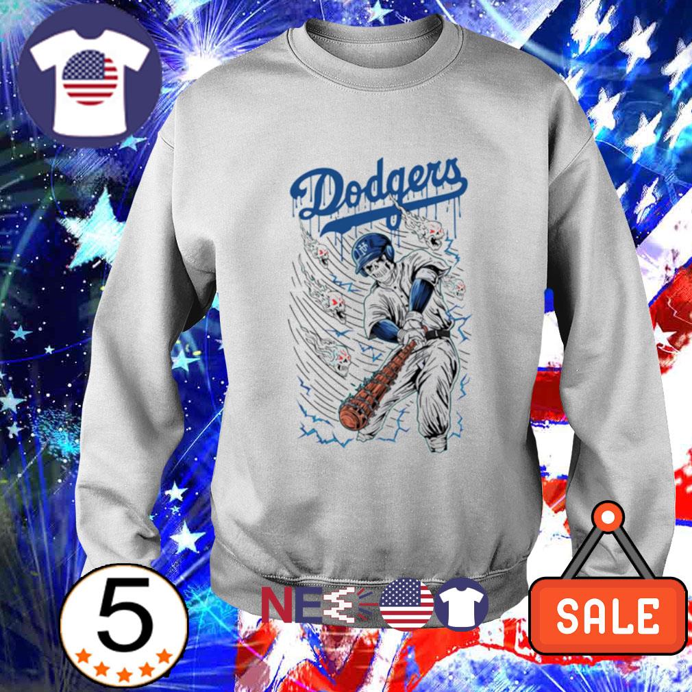 Skull LA Dodgers Baseball Tee 