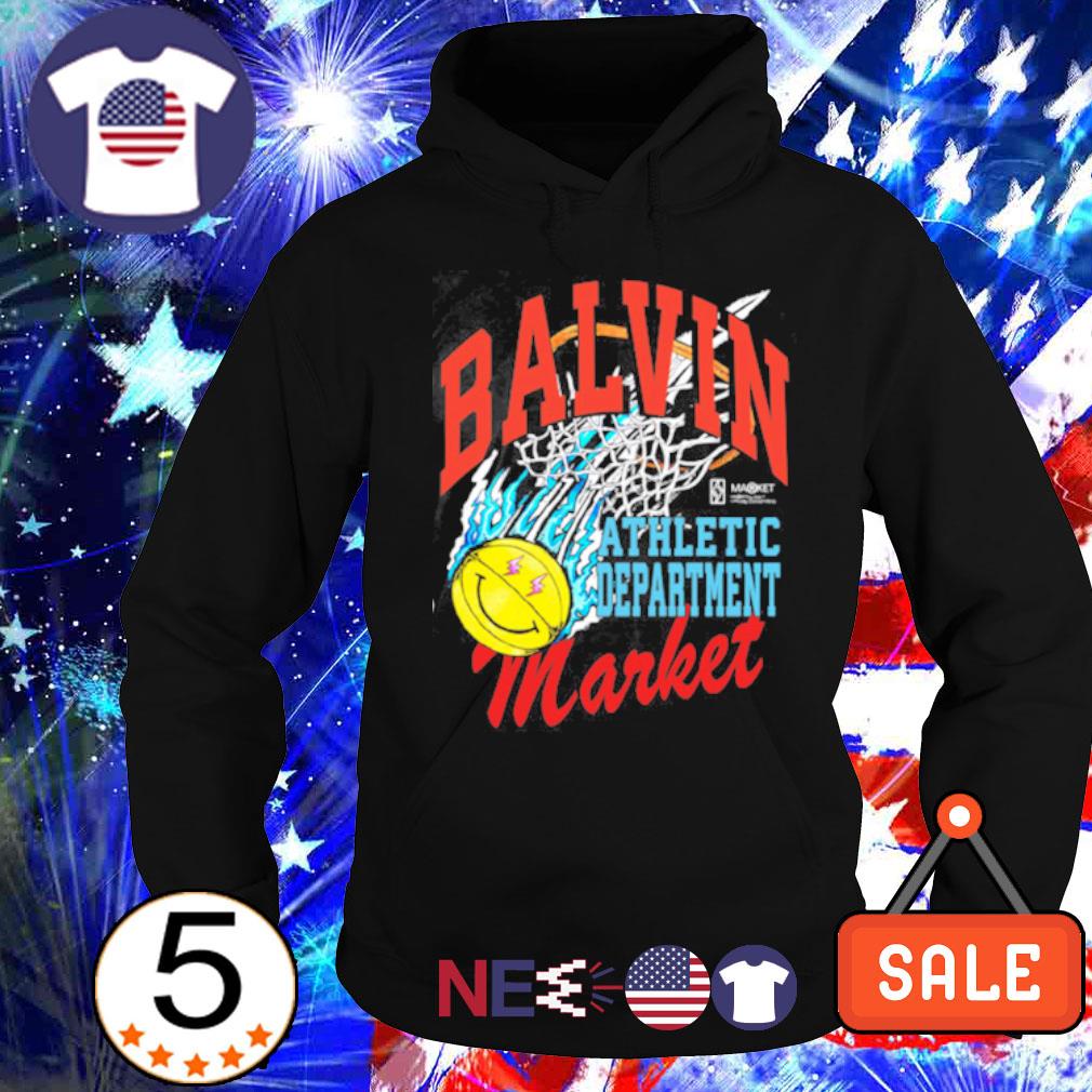 Official j Balvin Athletic Department market basketball shirt