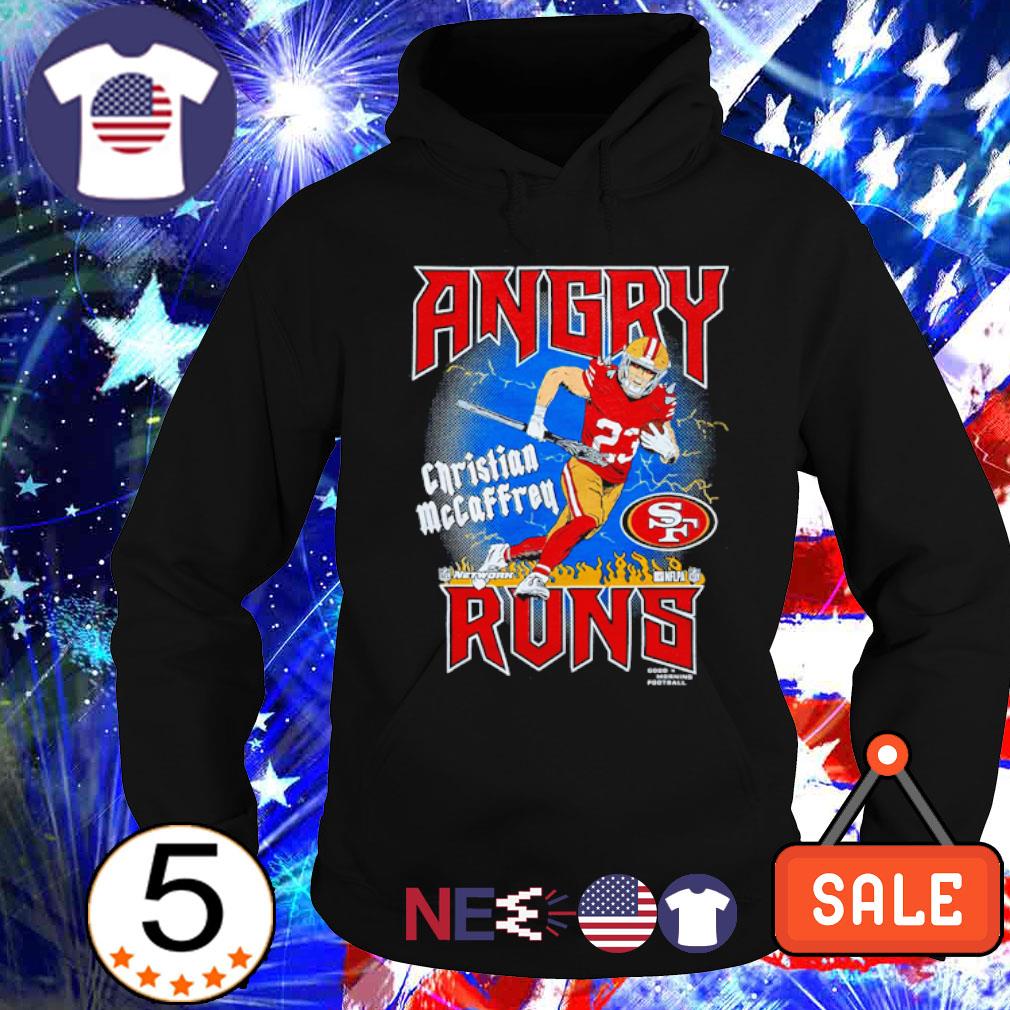 Angry Runs 49ers Christian McCaffrey Shirt, hoodie, longsleeve